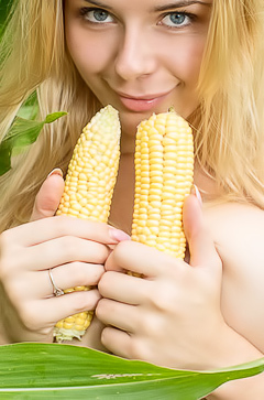 Yelena Among Corn Rows