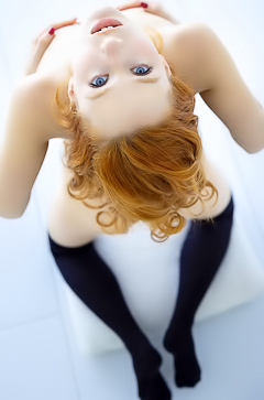 Lila Rouge Her Long Wavy Hair Cascading Like Liquid Copper