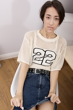 Lady Luna Beneath Her Thong The Folds Of Her Pussy Are Juicy Wet