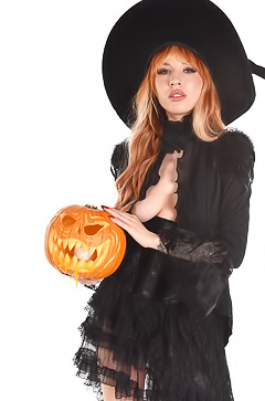 Lilly Mays Shows Off Anal In Skirts With High Heels For Halloween