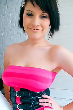 Sensual Striptease Revealing Luanas Busty Body